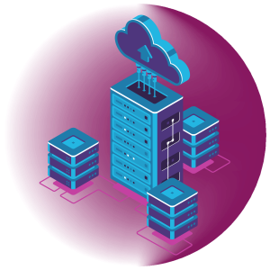 Cloud infrastructure icon
